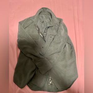 Free People Green shirt